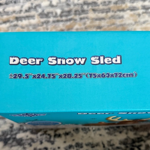 NEW IN BOX - Inflatable Deer Snow Sled by Snow Zone - Picture 3 of 5
